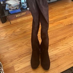 Can no longer fit- they go great over jeans, perfect so smaller calves